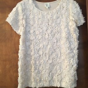 Anthropologie Weston Wear Lattice Blossom Top